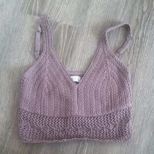Hollister Lavender Knit Sweater